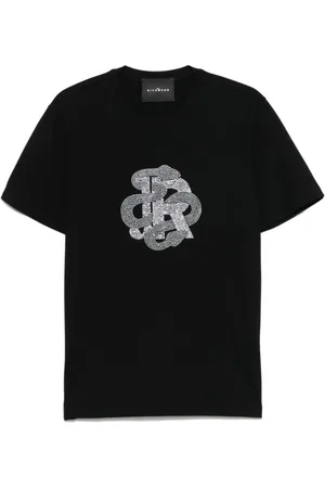 John Richmond Koszulki, Mężczyzna, Czarny, S, Bawełna, Stylowy Męski T-shirt Czarny