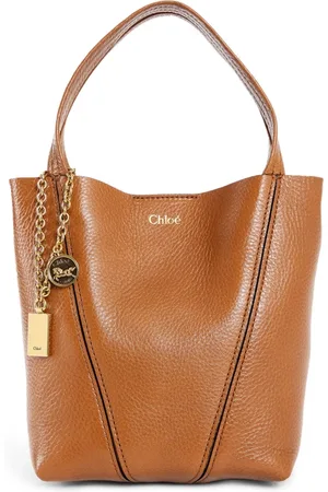 Chloé Torebki, Kobieta, brązowy, ONE SIZE, Brązowa torba skórzana z łańcuchem