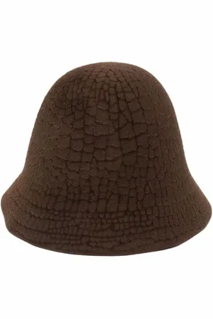 FLAPPER Akcesoria, Kobieta, brązowy, ONE SIZE, Brązowy Kapelusz Wiaderko z Króliczej Welny