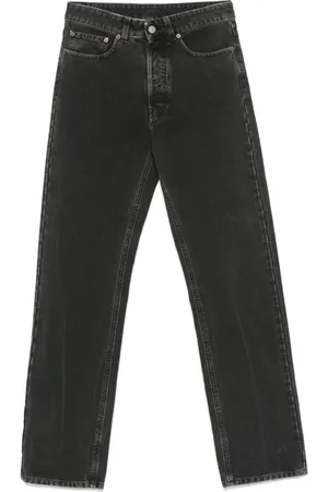 Maison Margiela Jeansy, Kobieta, Czarny, W27, Czarne Klasyczne Jeansyy na Guziki