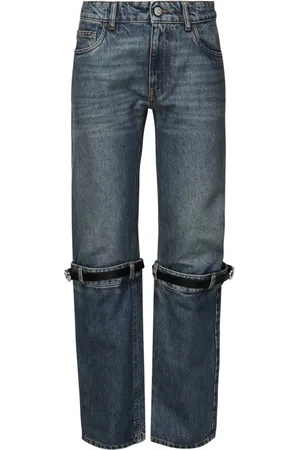 COPERNI Jeansy, Kobieta, Niebieski, XS, Denim, Spodnie Hybrydowe z Denimu