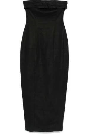 FAITHFULL THE BRAND Sukienki, Kobieta, Czarny, XS, Czarna Eko Sukienka