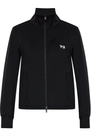 Y-3 Bluzy, Kobieta, Czarny, L, Bluza z kołnierzem