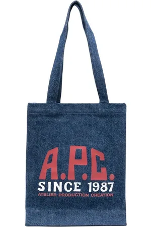 A.P.C. Torebki, Mężczyzna, Niebieski, ONE SIZE, Indigo Bum Bag z Uchwytami