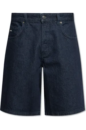 Emporio Armani Szorty, Mężczyzna, Niebieski, 2XL, Bawełna, Spodenki Bermuda jeansowe z pięcioma kieszeniami