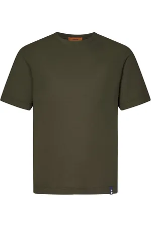 DRUMOHR Koszulki, Mężczyzna, Zielony, M, Zielony T-shirt z okrągłym dekoltem i logo