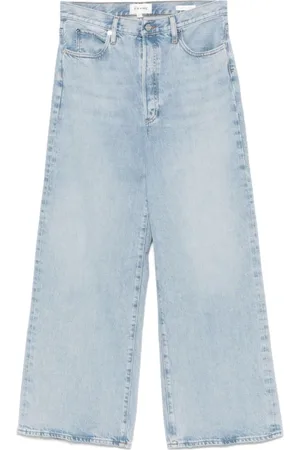 Frame Jeansy, Kobieta, Niebieski, W26, Bawełna, Jeansyy Wide Leg Baggies