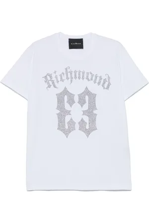 John Richmond Koszulki, Mężczyzna, Biały, S, Stylowy T-shirt Bianco dla mężczyzn