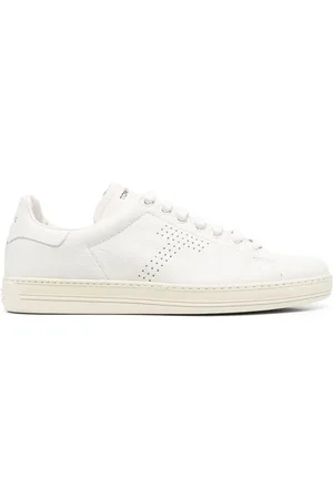 Tom Ford Buty, Mężczyzna, Biały, 43 EU, Warwick Skórzane Sneakersy
