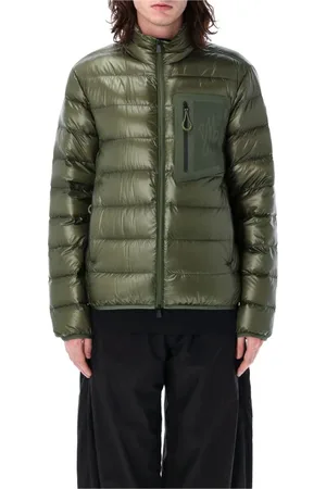 Moncler Kurtki, Mężczyzna, Zielony, L, Zielona Kurtka Puchowa