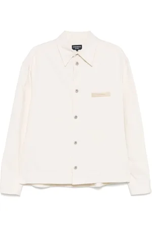 Emporio Armani Kurtki, Mężczyzna, Beżowy, XL, Białe Płaszcze Capsule w Klasycznym Stylu