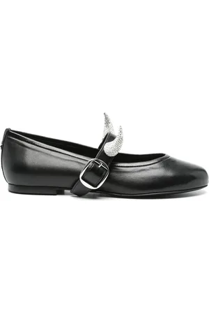COPERNI Buty, Kobieta, Czarny, 39 EU, Czarne Buty z Kamieniami Płaskie