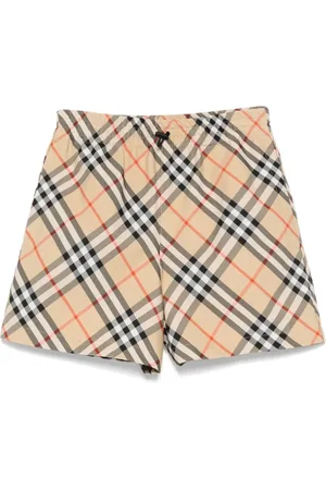 Burberry Szorty, Kobieta, Beżowy, 2XS, Poliester, Szorty ze ściągaczem i elastycznym pasem