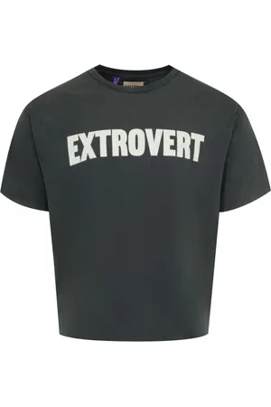 GALLERY DEPT. Koszulki, Mężczyzna, Szary, S, Bawełna, Czarny T-shirt z nadrukiem logo
