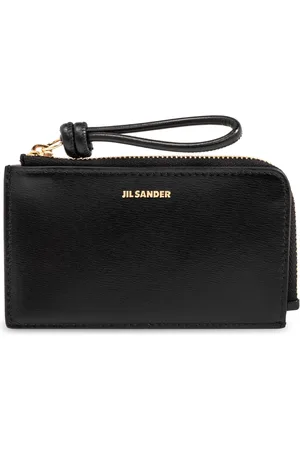 Jil Sander Akcesoria, Kobieta, Czarny, ONE SIZE, Skórzane etui na karty