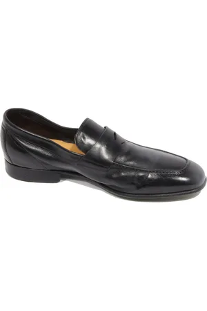 Green george Buty, Mężczyzna, Czarny, 44 EU, Skórzany But Loafer Made in Italy