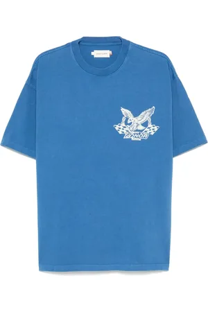 HONOR THE GIFT Koszulki, Mężczyzna, Niebieski, S, Niebieski T-shirt z nadrukiem
