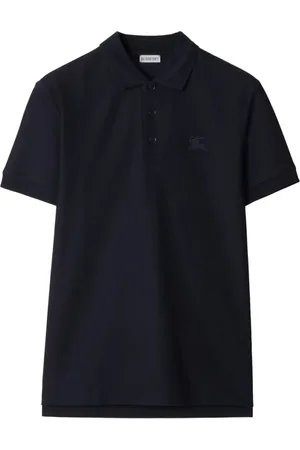 Burberry Koszulki, Mężczyzna, Niebieski, L, Piqué Weave Polo Shirt Navy