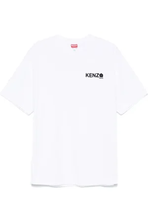 Kenzo Koszulki, Mężczyzna, Biały, S, Bawełna, Uniseksowy T-shirt z Okrągłym Dekoltem