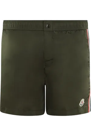 Moncler Stroje kąpielowe, Mężczyzna, Zielony, L, Męskie Kąpielówki Stylowa Kolekcja