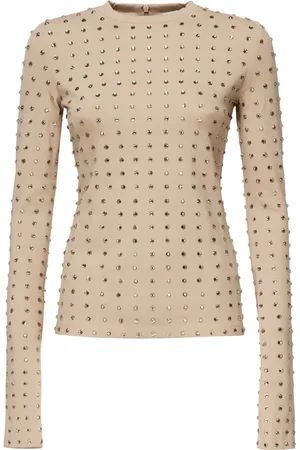 Sportmax Koszulki, Kobieta, Beżowy, M, Nude Top Negus
