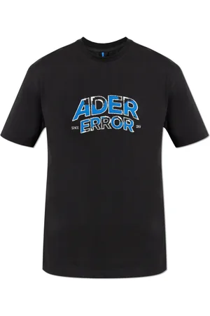 Ader Error Koszulki, unisex, Czarny, XL, T-shirt z logo