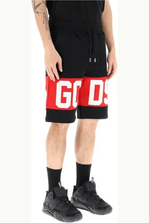 GCDS Szorty, Mężczyzna, Czarny, L, Stylowa Modna Kolekcja Ubran Streetwear