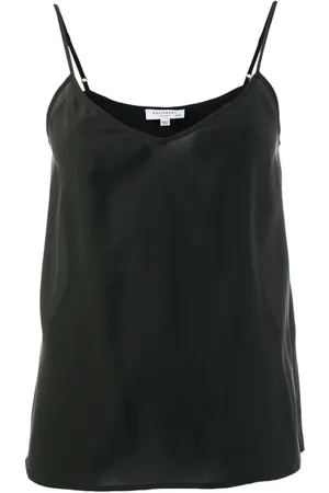 Equipment Koszulki, Kobieta, Czarny, S, Czarny Jedwabny Top Layla Camisole