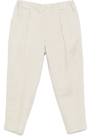 Briglia 1949 Spodnie, Mężczyzna, Biały, 2XL, Beżowe Spodnie z Elastycznym Pasem