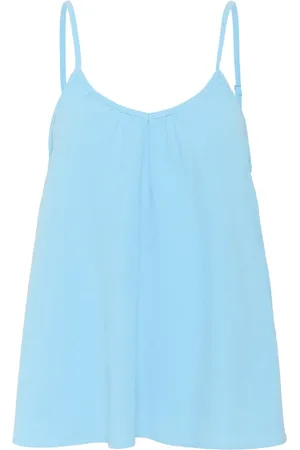 Saint Tropez Koszulki, Kobieta, Niebieski, M, Regulowany top z ramiączkami w Ethereal