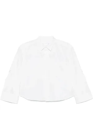 SACAI Bluzki, Kobieta, Biały, M, Biała Koszula z Guzikami