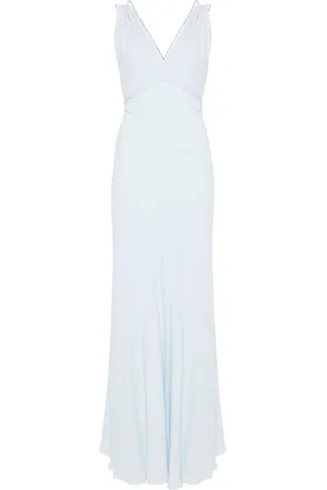 SEMICOUTURE Sukienki, Kobieta, Niebieski, XS, Elegancka Sukienka Celeste