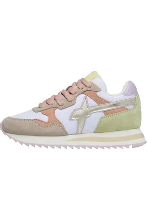 W6YZ Buty, Kobieta, Wielobarwność, 37 EU, Beige White Peach Tally Stylowe Sneakersy