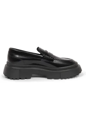 Hogan Buty, Kobieta, Czarny, 40 EU, Zamsz, Czarny Zamszowy Loafer