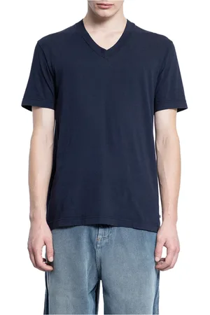 James Perse Koszulki, Mężczyzna, Niebieski, 2XL, Miękki Jersey T-shirt z dekoltem w serek