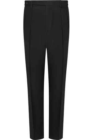 Boglioli Spodnie, Mężczyzna, Czarny, 2XL, Poliester, Czarne Komfortowe Spodnie z Wełny Rozciągliwej