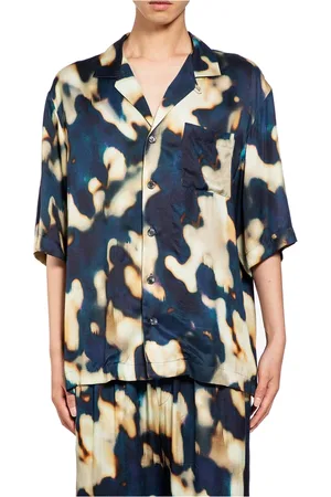 LANEUS Koszule, Mężczyzna, Wielobarwność, S, Koszula w kolorze tie dye