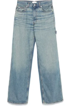 haikure Jeansy, Kobieta, Niebieski, W24, Bawełna, Powder Wide Jeansy