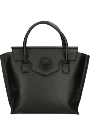 Philipp Plein Torebki, Kobieta, Czarny, ONE SIZE, Torebka - Czarna - Logo Przód