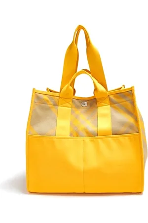 Burberry Torebki, Kobieta, Żółty, ONE SIZE, Elegancka torba Tote w rozmiarze XL