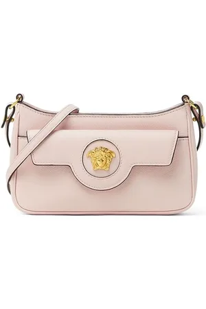 VERSACE Torebki, Kobieta, Różowy, ONE SIZE, Różowa Torba na Ramię z Łańcuchem