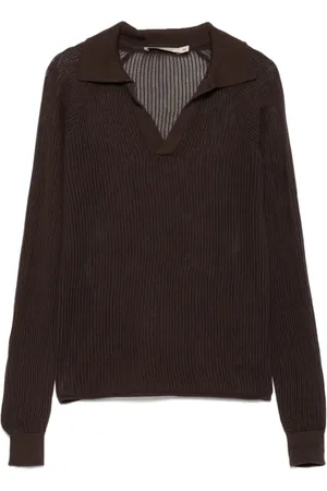 Paloma Wool Swetry, Kobieta, brązowy, S, Kawa Brunet Polo Sweter
