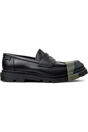 Camper Buty, Kobieta, Czarny, 40 EU, Czarne Buty Slip-On z Dziurką na Monetę