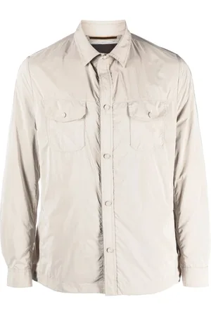 MOORER Kurtki, Mężczyzna, Beżowy, 3XL, Nylon, Kurtki