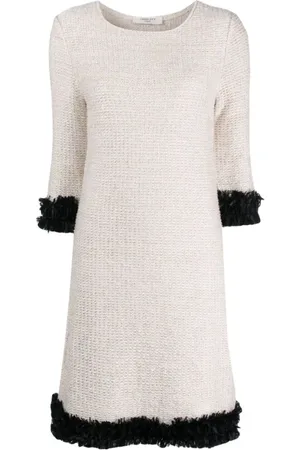 CHARLOTT Sukienki, Kobieta, Biały, L, Knitted Sukienki