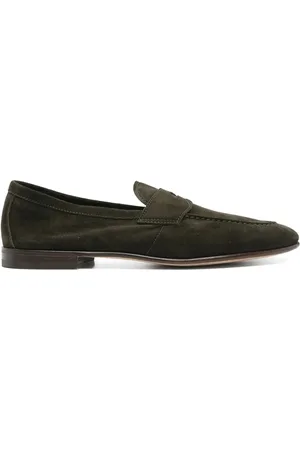 HENDERSON BARACCO Buty, Mężczyzna, Zielony, 42 EU, Leather Penny Slot Buty w Kolorze Lasu