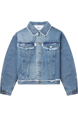 Séfr Kurtki, Mężczyzna, Niebieski, M, Denim, Niebieska Kurtka Jeansyowa Klasyczny Kołnierz