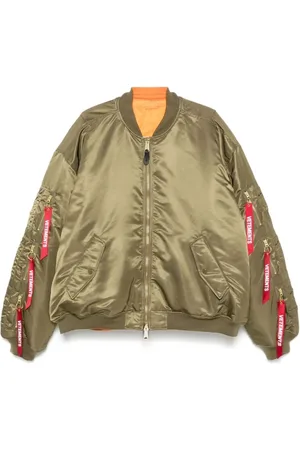 Vetements Kurtki, Mężczyzna, Zielony, S, Khaki Pikowany Kurtka Cargo Styl Reversible