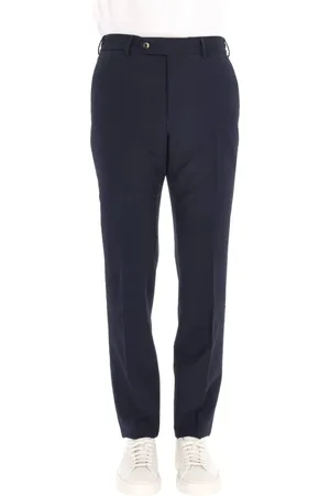 PT Torino Spodnie, Mężczyzna, Niebieski, M, Niebieskie Włóczniane Spodnie Slim Jogger