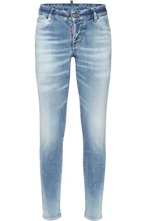 Dsquared2 Jeansy, Kobieta, Niebieski, M, Denim, Jasnoniebieskie Dżinsy Skinny Cut